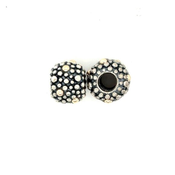 2 Pandora Two-Tone Dot Charms - Picture 2 of 5